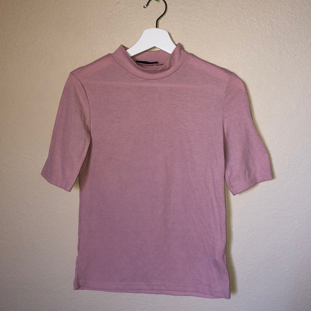 Baby Pink High Neck Top